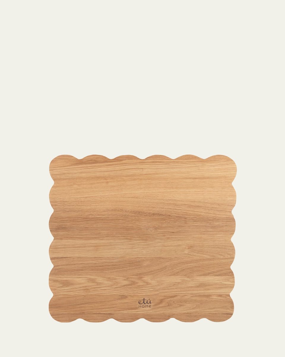 Square Scalloped Cutting Board, 16"Sq.